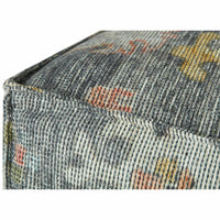 Loloi Pouf LPF0034, Charcoal/Multi
