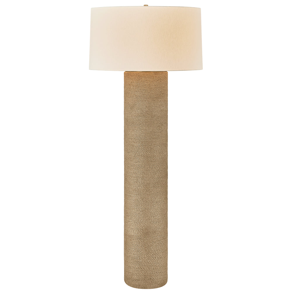 Roan Floor Lamp, Patina Brass