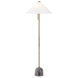 Millbrae Floor Lamp, Patina Brass