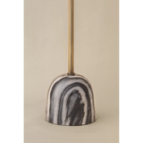 Millbrae Floor Lamp, Patina Brass