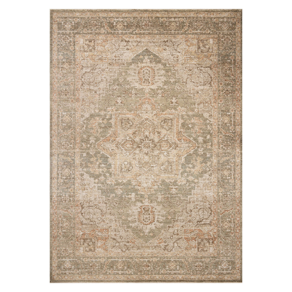 Chris Loves Julia × Loloi Rug Palma PLM-08, Olive/Spice