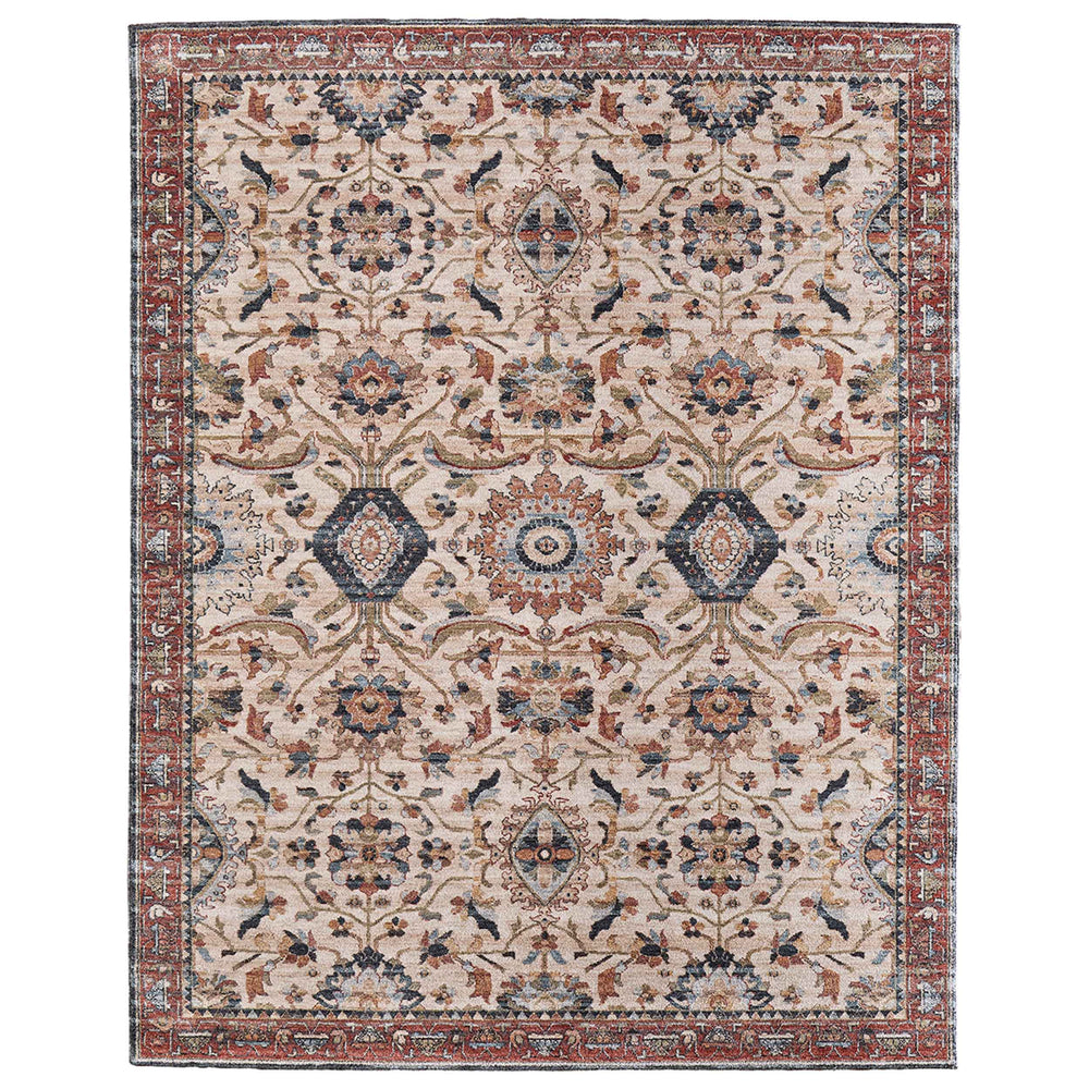 Feizy Rug Pearson 39SGF, Ivory/Red-Rugs1-High Fashion Home