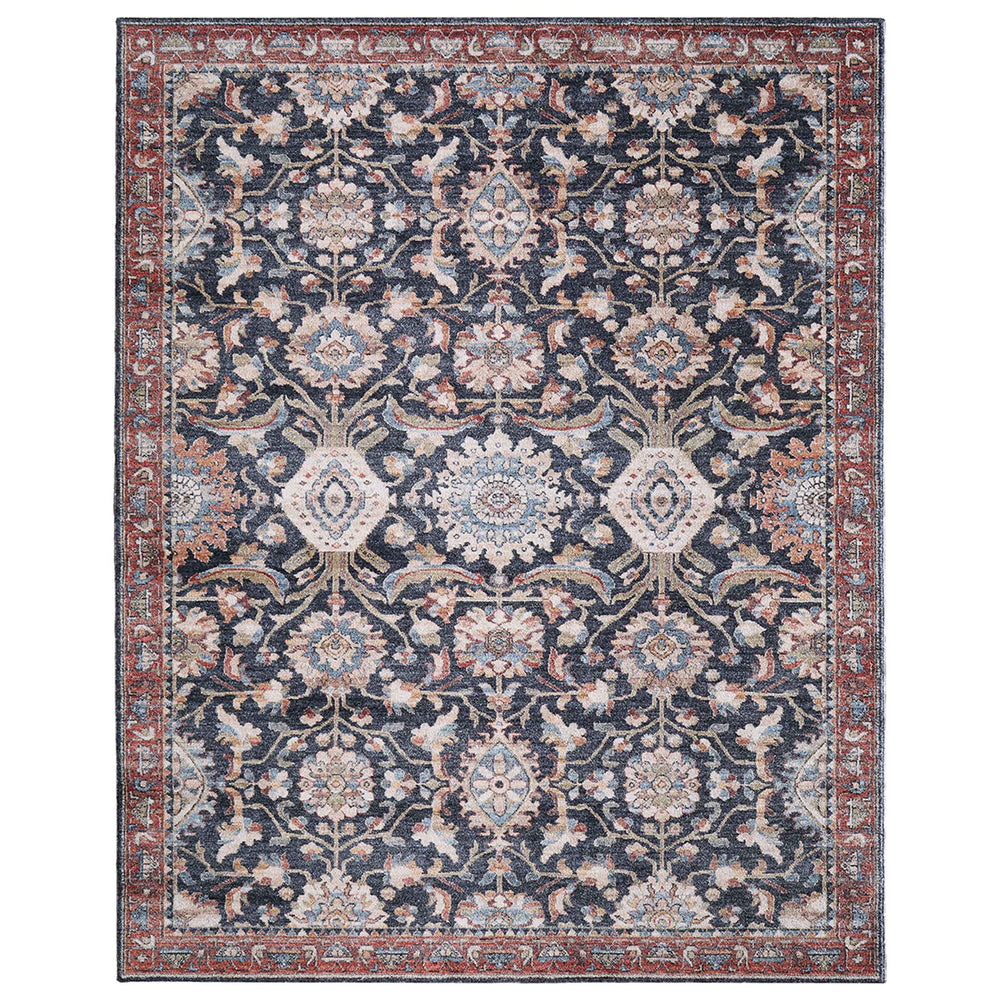 Feizy Rug Pearson 39SGF, Navy/Rust-Rugs1-High Fashion Home