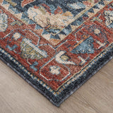 Feizy Rug Pearson 39SGF, Navy/Rust-Rugs1-High Fashion Home