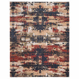 Feizy Rug Pearson 39SQF, Dark Blue/Rust-Rugs1-High Fashion Home
