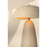 Soloma Table Lamp, Patina Brass/Ceramic Artisan White