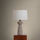 Osgood Table Lamp, Patina Brass/Ceramic Raked Sand