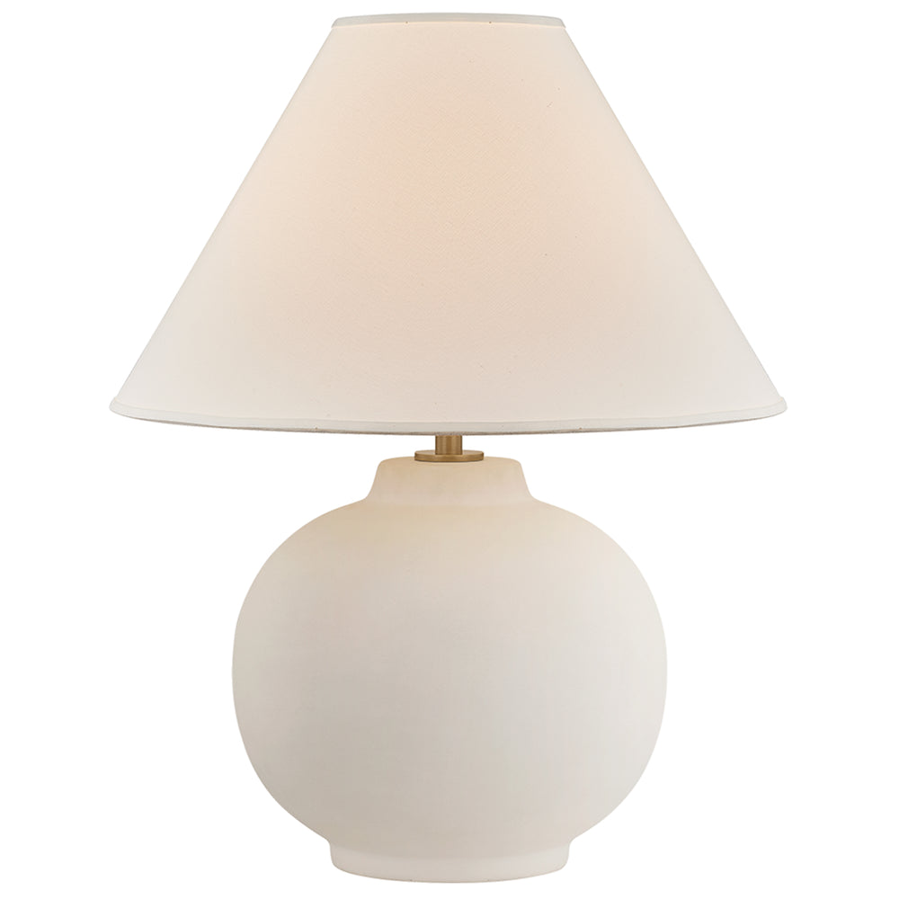 Schubert Table Lamp, Patina Brass/ Ceramic Sugar Cookie
