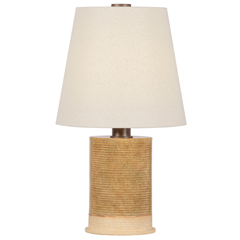 Kerwin Table Lamp, Bronze Leaf/Ceramic Caramel Bisque