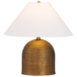 Arvin Table Lamp, Patina Brass