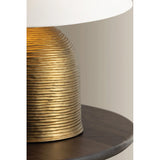 Arvin Table Lamp, Patina Brass
