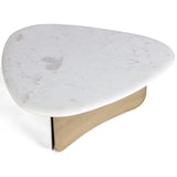 Pablo Coffee Table, Antique Brass