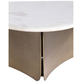 Pablo Coffee Table, Antique Brass