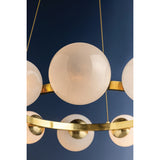 Pacama 11 Light Chandelier, Aged Brass