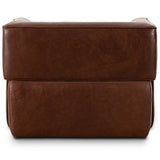 Pacey Leather Swivel Chair, Dulane Mahogany by Four Hands-Furniture - Chairs-High Fashion Home