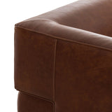 Pacey Leather Swivel Chair, Dulane Mahogany by Four Hands-Furniture - Chairs-High Fashion Home