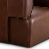 Pacey Leather Swivel Chair, Dulane Mahogany by Four Hands-Furniture - Chairs-High Fashion Home