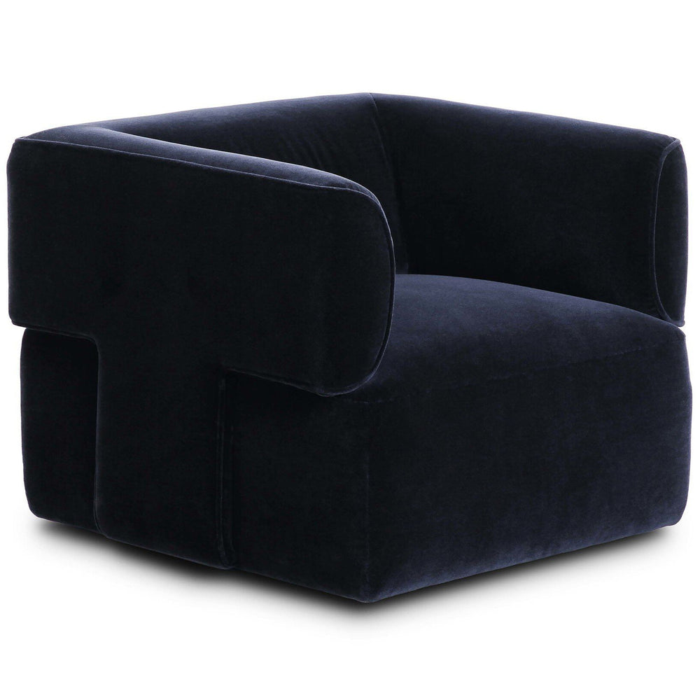 Pacey Swivel Chair, Monte Navy by Four Hands-Furniture - Chairs-High Fashion Home