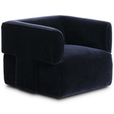 Pacey Swivel Chair, Monte Navy by Four Hands-Furniture - Chairs-High Fashion Home