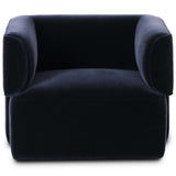 Pacey Swivel Chair, Monte Navy by Four Hands-Furniture - Chairs-High Fashion Home