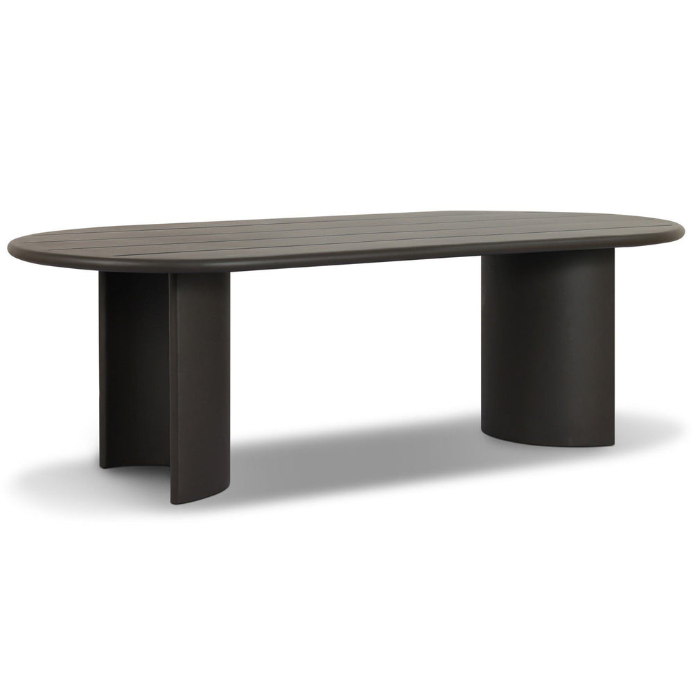 Paden 94" Outdoor Metal Dining Table, Bronze by Four hands-Furniture - Outdoor-High Fashion Home