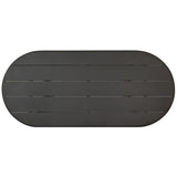 Paden 94" Outdoor Metal Dining Table, Bronze by Four hands-Furniture - Outdoor-High Fashion Home