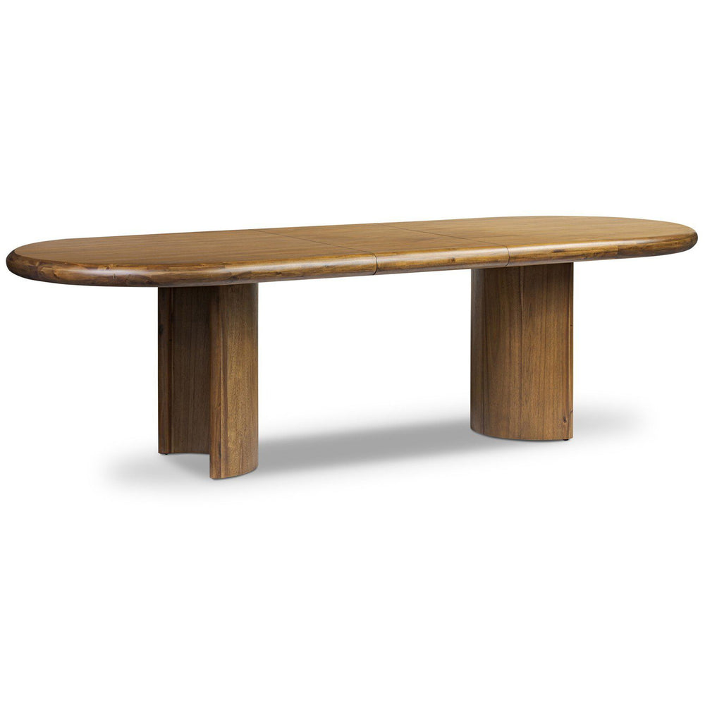 Paden Extension Dining Table, Seasoned Brown Acacia by Four Hands-Furniture - Dining-High Fashion Home