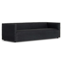 Padma Leather Sofa, Eucapel Black