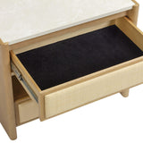 Paige 2 Drawer Nightstand, Natural-Furniture - Bedroom-High Fashion Home