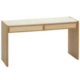 Paige Console Desk, Natural-Furniture - Office-High Fashion Home