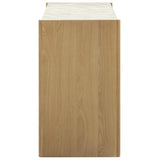 Paige Console Desk, Natural-Furniture - Office-High Fashion Home