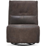 Paige Leather Power Recliner Chair, Rustic Brown-Furniture - Chairs-High Fashion Home