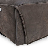 Paige Leather Power Recliner Chair, Rustic Brown-Furniture - Chairs-High Fashion Home