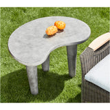 Palette Outdoor Side Table, Grey
