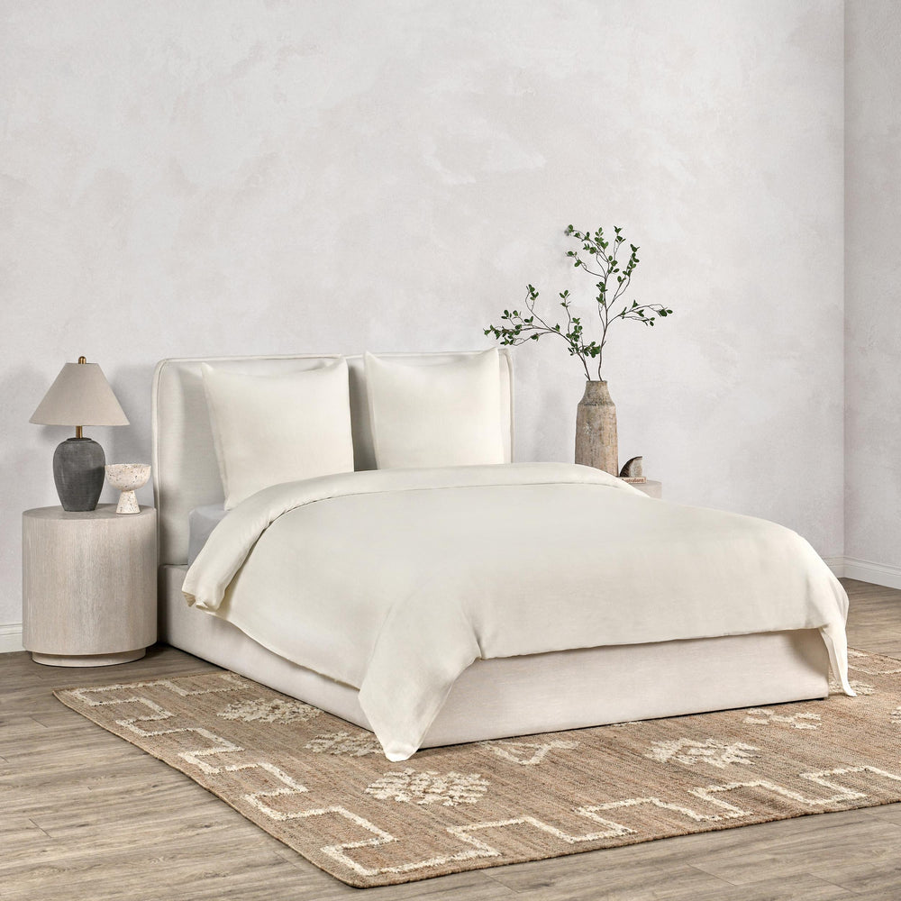 Paloma Duvet Set, Ivory-Accessories-High Fashion Home