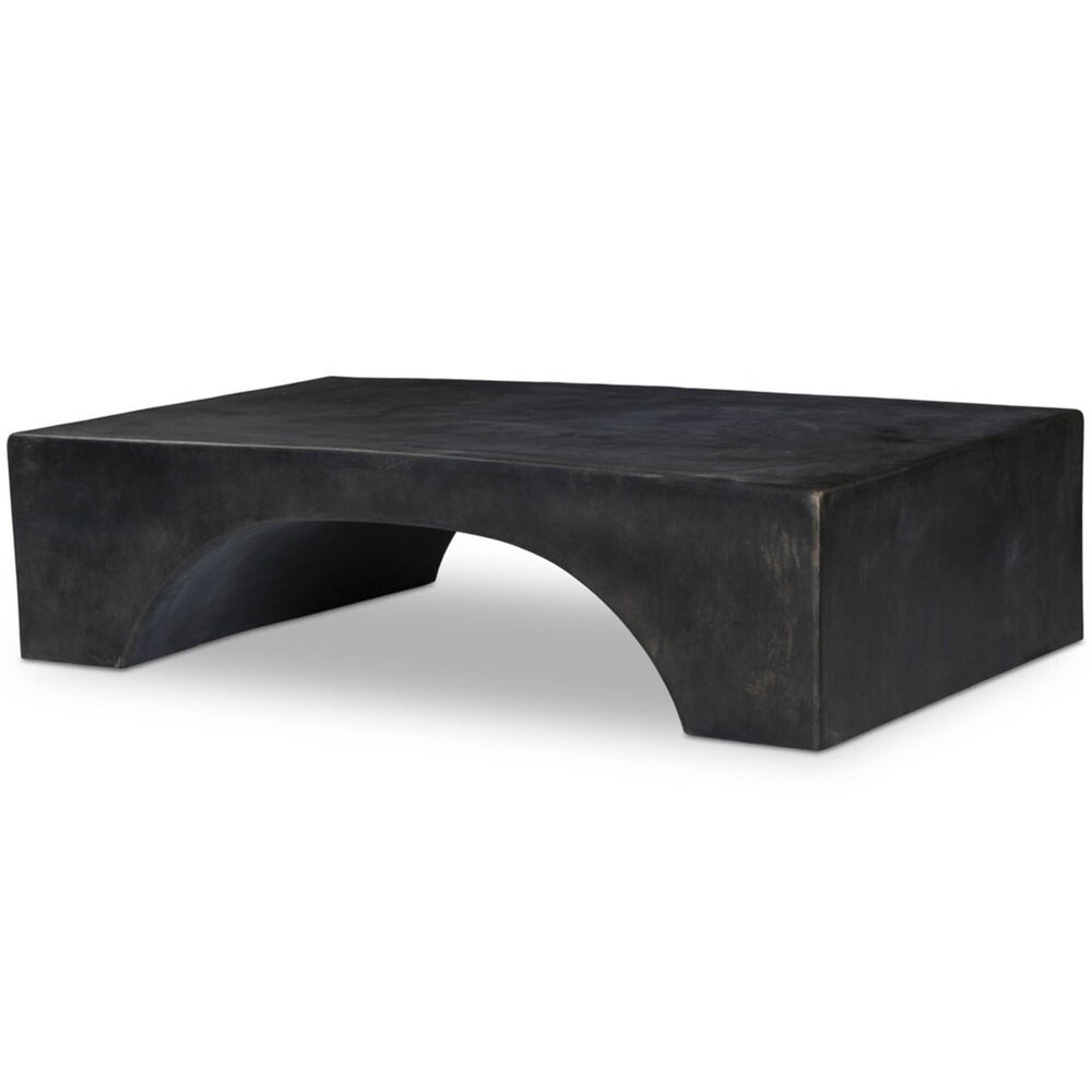 Palumbo Outdoor Coffee Table, Distressed Bronze by Four Hands-Furniture - Accent Tables-High Fashion Home