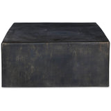 Palumbo Outdoor Coffee Table, Distressed Bronze by Four Hands-Furniture - Accent Tables-High Fashion Home