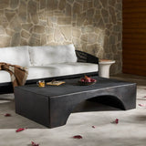 Palumbo Outdoor Coffee Table, Distressed Bronze by Four Hands-Furniture - Accent Tables-High Fashion Home