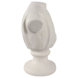 Paper Mache Bust, Ivory-Accessories-High Fashion Home