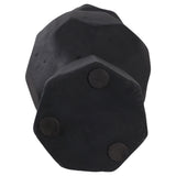 Paper Mache Faceted Rocks Sculpture, Black-Accessories-High Fashion Home