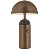 Parkston Rechargeable Table Lamp, Historic Bronze