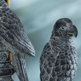 Parrott Statues, Black, Set of 2-Accessories-High Fashion Home