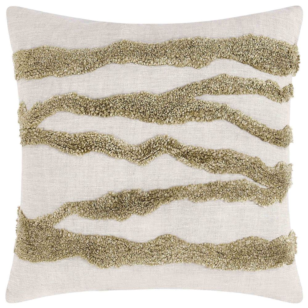 Passage Pillow, Wheat Green-Accessories-High Fashion Home