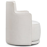 Passe Upcycled Swivel Chair, Cream-Furniture - Chairs-High Fashion Home