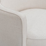 Passe Upcycled Swivel Chair, Cream-Furniture - Chairs-High Fashion Home