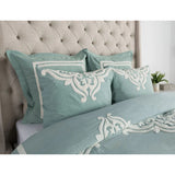 Patrina King Duvet, Blue Surf-Accessories-High Fashion Home
