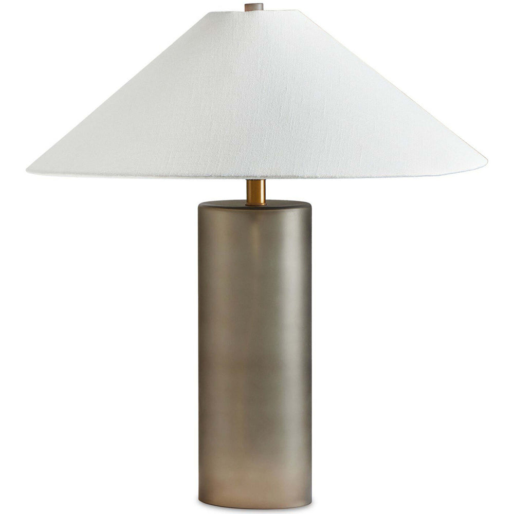 Patton Table Lamp, Smoked Blown Glass-High Fashion Home