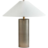 Patton Table Lamp, Smoked Blown Glass