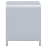 Patty Rattan 2 Drawer Nightstand, Blue-Furniture - Bedroom-High Fashion Home