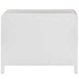 Patty Rattan 2 Drawer Nightstand, White-Furniture - Bedroom-High Fashion Home